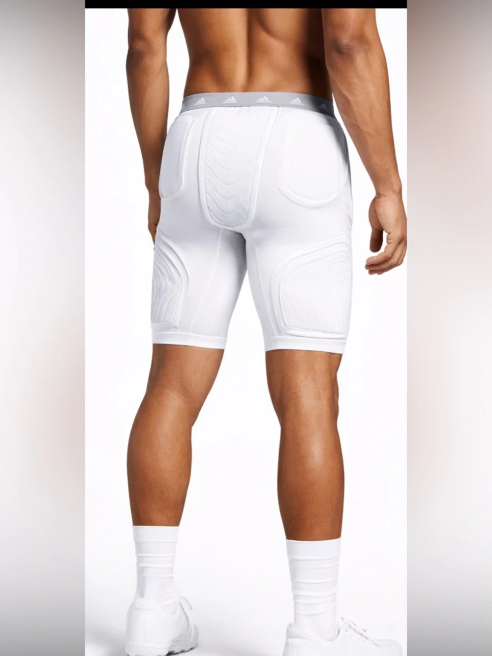 Adidas Techfit Padded Shorts Compression White S Football Girdle